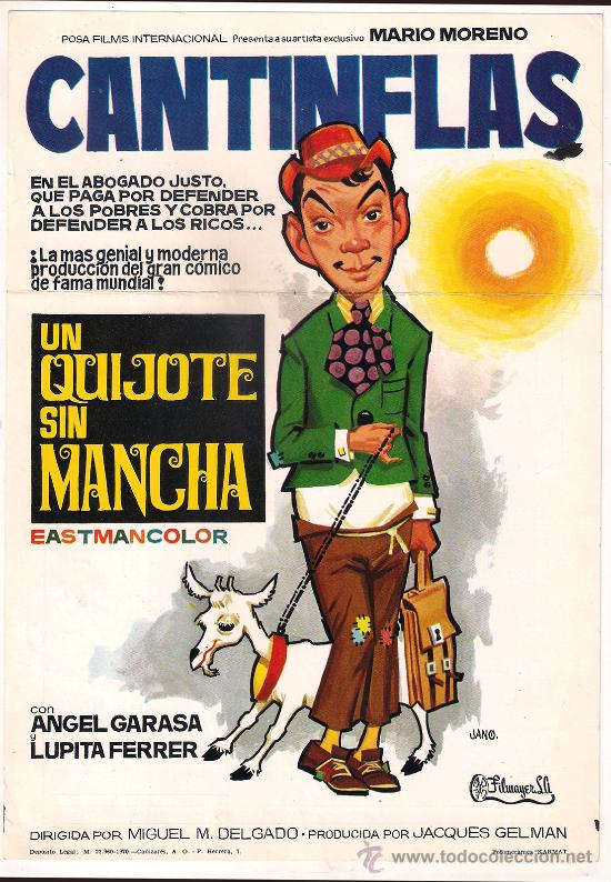 Cinema: G4467 UN QUIJOTE SIN MANCHA CANTINFLAS GUIA SENCILLA FILMAYER ORIGINAL ESTRENO