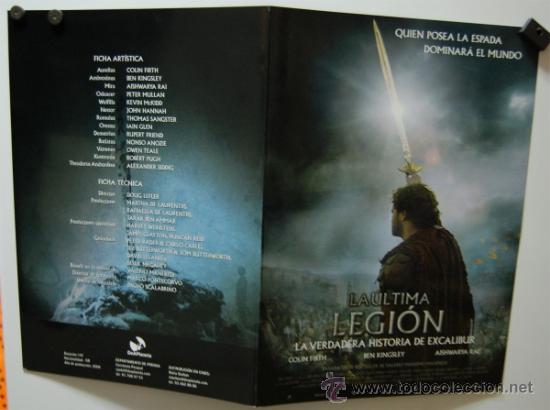 Cine: GU&Iacute;A PUBLICITARIA FICHA LA LEGI&Oacute;N // ORIGINAL DOBLE