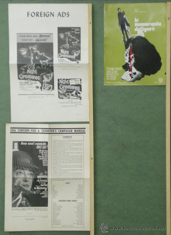 Cine: G4599 HAMMER COLECCION DE 3 GUIAS ORIGINALES EXTRANJERAS