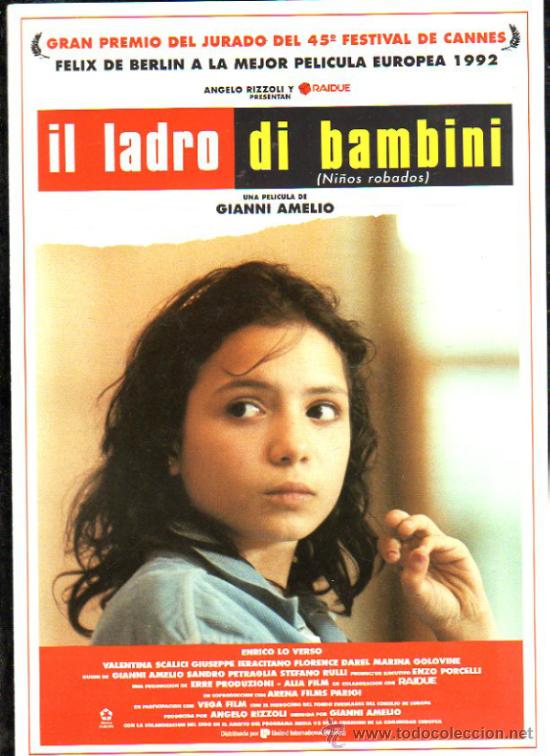 Cinema: GUIA PUBLICITARIA DE LA PELICULA IL LADRO DI BAMBINI.