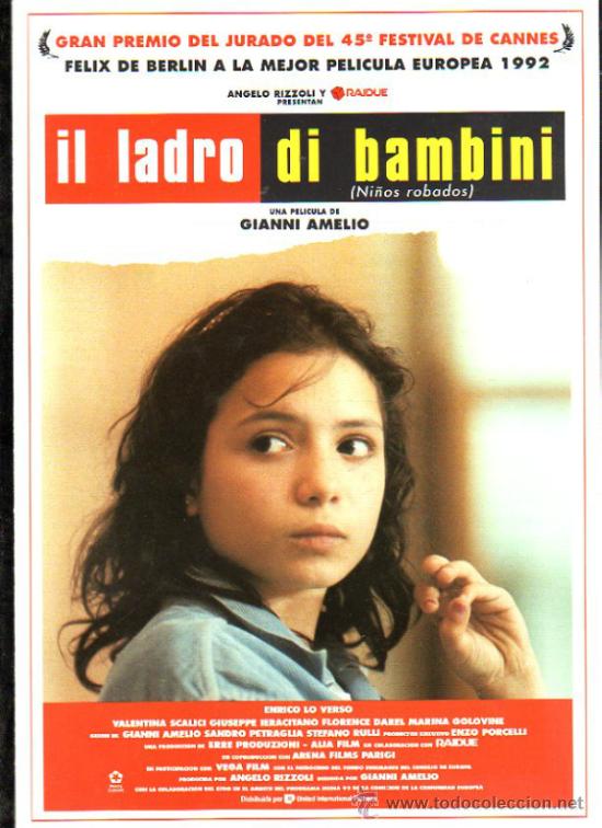 Cinema: GUIA PUBLICITARIA DE LA PELICULA IL LADRO DI BAMBINI.