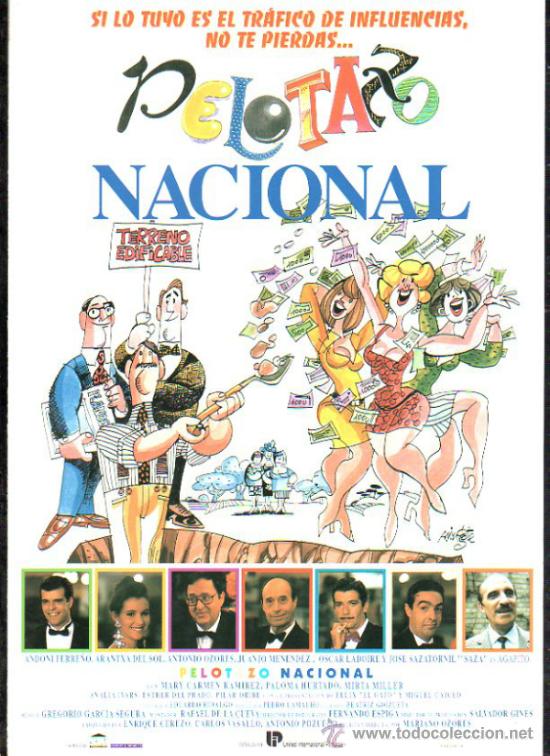Cinema: GUIA PUBLICITARIA DE LA PELICULA PELOTAZO NACIONAL.