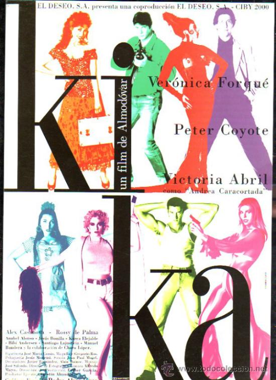 Cinema: GUIA PUBLICITARIA DE LA PELICULA KIKA.