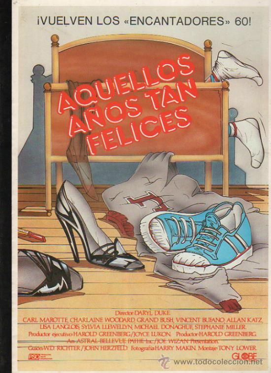 Cinema: GUIA PUBLICITARIA DE LA PELICULA AQUELLOS A&Ntilde;OS TAN FELICES.