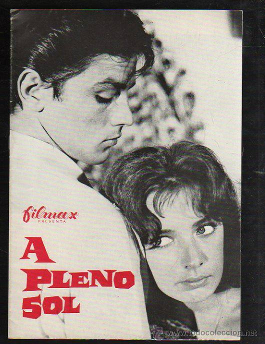 Cinema: GUIA PUBLICITARIA DE LA PELICULA A PLENO SOL.