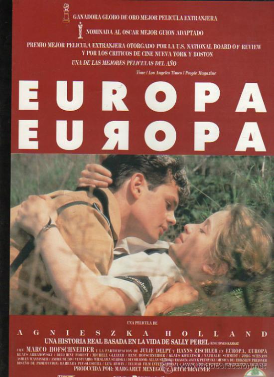 Cinema: GUIA PUBLICITARIA DE LA PELICULA EUROPA EUROPA.
