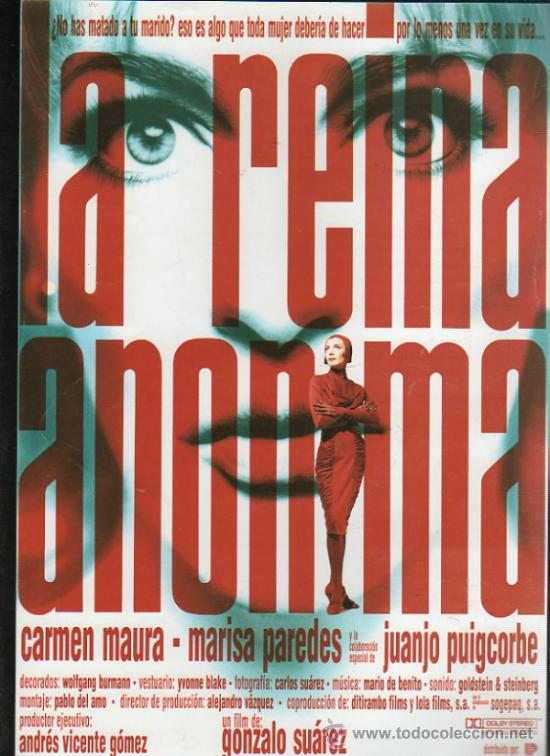 Cinema: GUIA PUBLICITARIA DE LA PELICULA LA REINA ANONIMA.