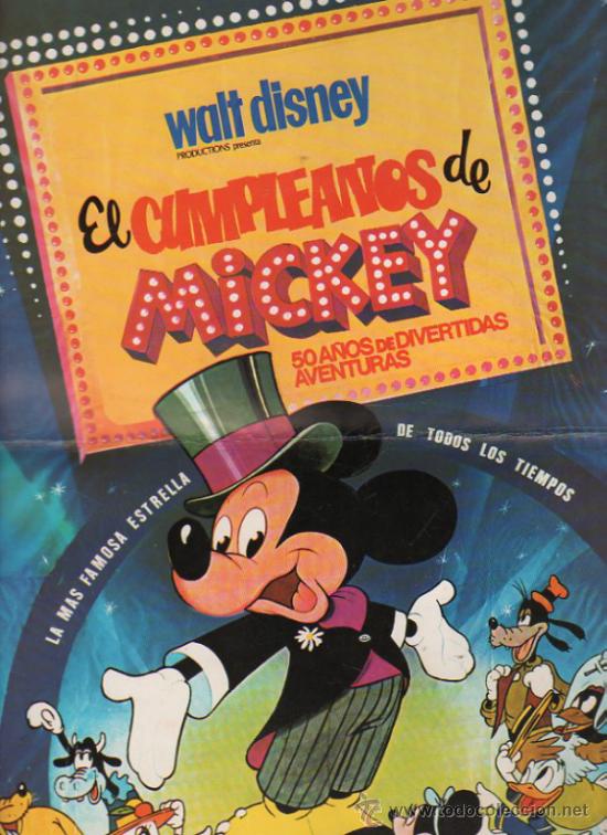 Cinema: GUIA PUBLICITARIA DE LA PELICULA EL CUMPLA&Ntilde;OS DE MICKEY.