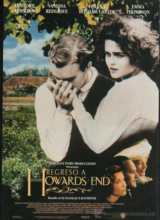 Cinema: GUIA PUBLICITARIA DE LA PELICULA REGRESO A HOWARDS-END.
