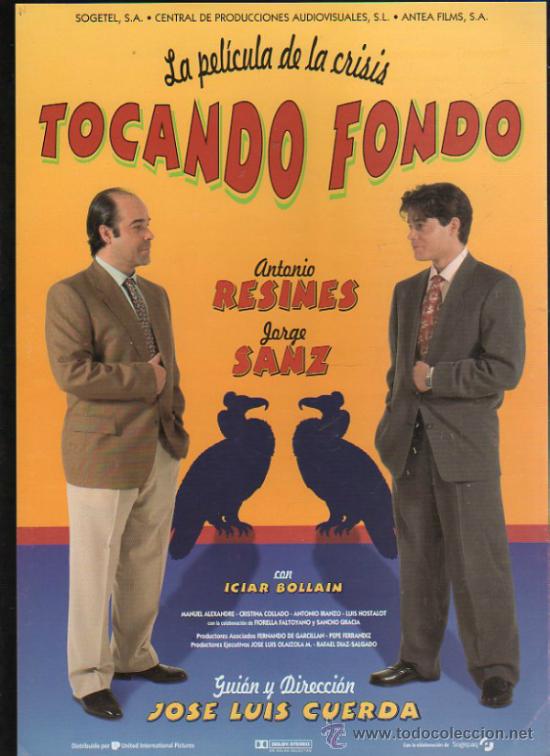 Cinema: GUIA PUBLICITARIA DE LA PELICULA TOCANDO FONDO.