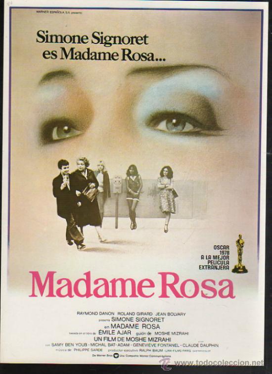 Cine: GUIA PUBLICITARIA DE LA PELICULA MADAME ROSA. - Foto 1