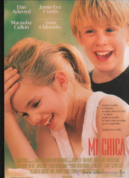 Kino: GUIA PUBLICITARIA DE LA PELICULA MI CHICA.