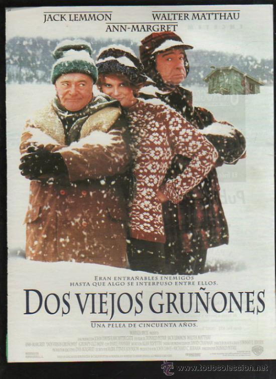 Kino: GUIA PUBLICITARIA DE LA PELICULA DOS VIEJOS GRU&Ntilde;ONES.
