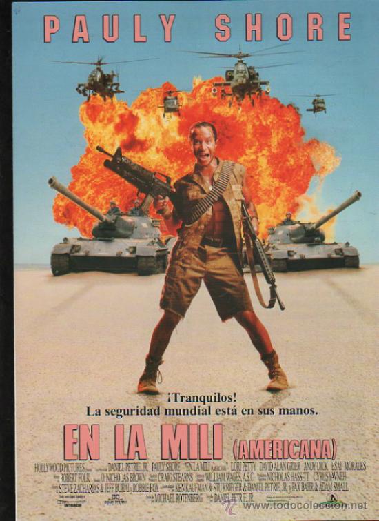 Kino: GUIA PUBLICITARIA DE LA PELICULA EN LA MILI (AMERICANA).