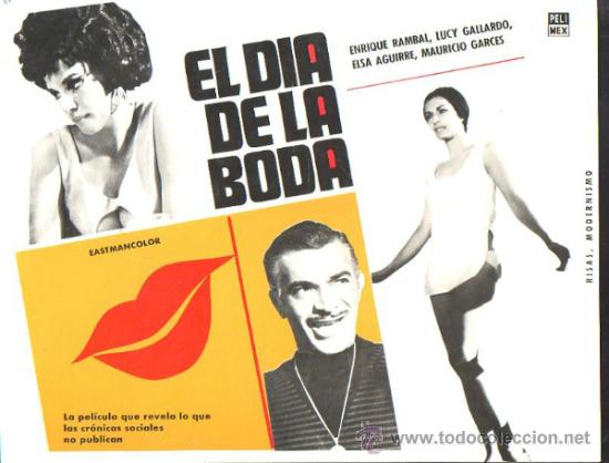 Cinema: GUIA PUBLICITARIA DE LA PELICULA EL DIA DE LA BODA.