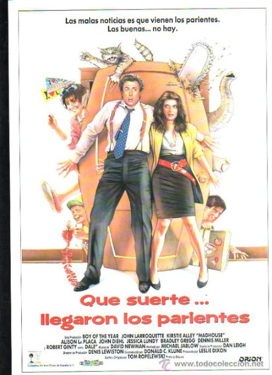 Cinema: GUIA DE CINE DE LA PELICULA QUE SUERTE... LLEGARON LOS PARIENTES
