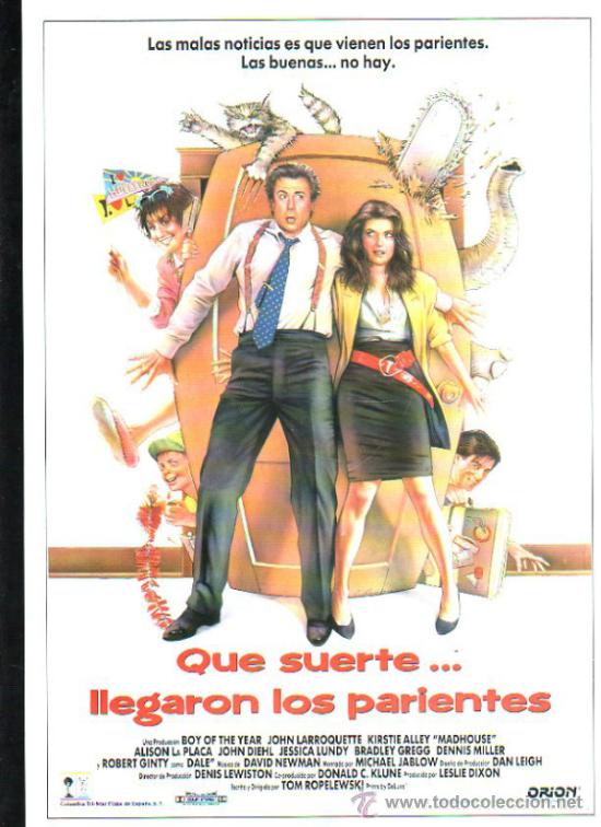 Cinema: GUIA DE CINE DE LA PELICULA QUE SUERTE... LLEGARON LOS PARIENTES