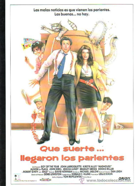 Cinema: GUIA DE CINE DE LA PELICULA QUE SUERTE... LLEGARON LOS PARIENTES