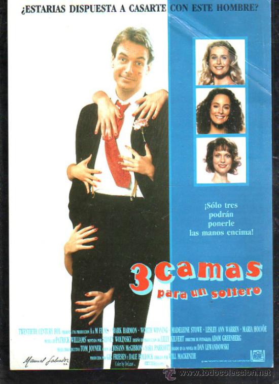Cinema: GUIA DE CINE DE LA PELICULA 3 CAMAS PARA UN SOLTERO