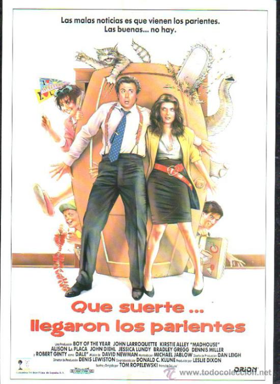 Cinema: GUIA DE CINE DE LA PELICULA QUE SUERTE... LLEGARON LOS PARIENTES
