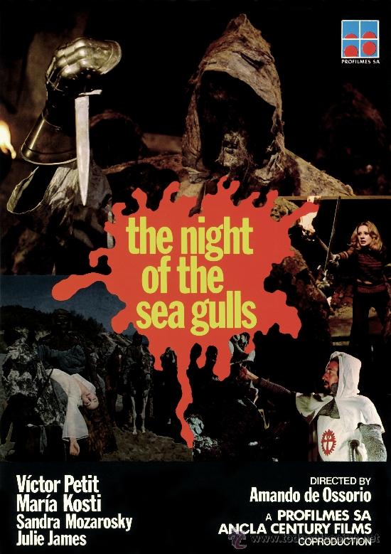 Cinema: LA NOCHE DE LAS GAVIOTAS GUIA ORIGINAL VENTAS AL MUNDO TERROR DE CULTO DEL GRAN AMANDO DE OSSORIO