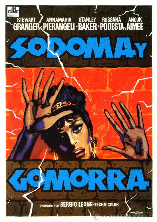 Cinema: SODOMA Y GOMORRA 1962 (GUIA ORIGINAL) DIRECTOR SERGIO LEONE - STAWART GRANGER - DISE&Ntilde;O MAC