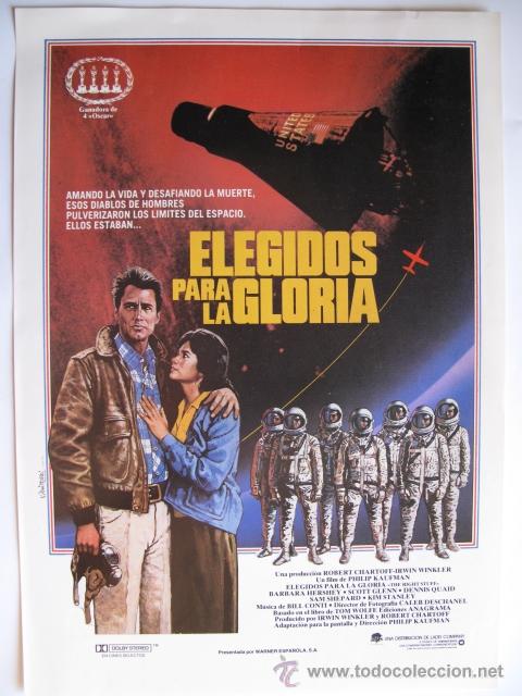 Cine: ELEGIDOS PARA LA GLORIA            10 GUIAS A ELEGIR POR 25 EUROS. 100 GUIAS X 130 EUROS