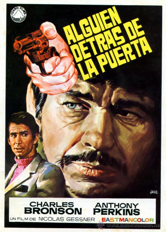 Cinema: ALGUIEN DETRAS DE LA PUERTA 1971 (GUIA ORIGINAL ESTRENO EN ESPA&Ntilde;A) ANTHONY PERKINS - CHARLES BRONSON