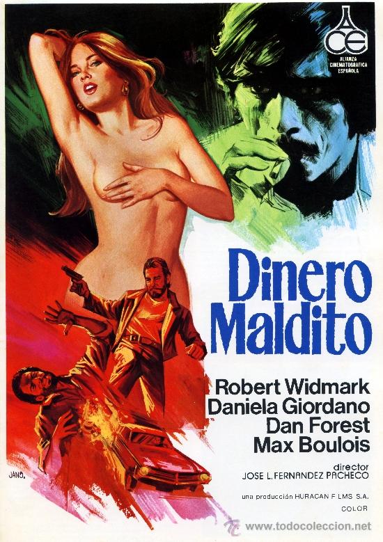 Kino: DINERO MALDITO 1982 (GUIA ORIGINAL CON FOTOS ESTRENO EN ESPA&Ntilde;A) DISE&Ntilde;O JANO - ROBERT WIDMARK