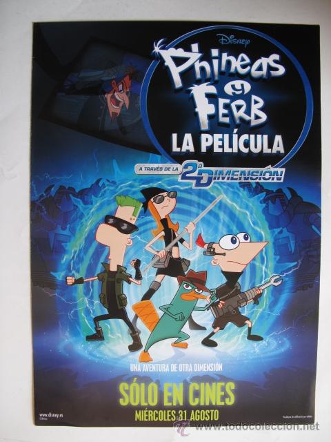 Cine: PHINEAS Y FERB LA PELICULA 10 GUIAS POR 25 EUROS. 100 GUIAS X 130 EUROS ENVIO INCLUIDOS