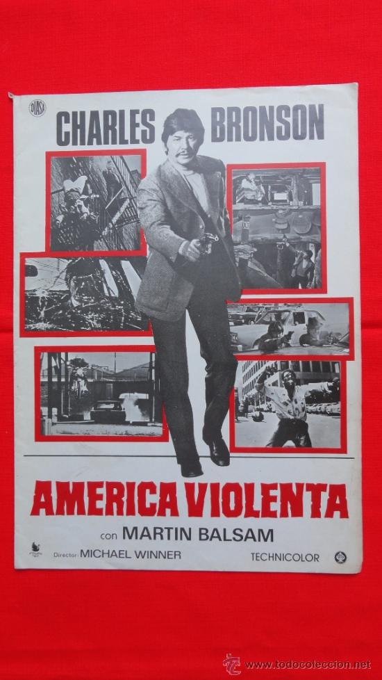 Cine: AMERICA VIOLENTA, GU&Iacute;A DOBLE 1974, CHARLES BRONSON