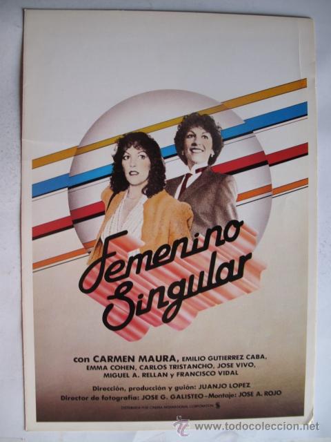 Cin&eacute;ma: FEMENINO SINGULAR         10GUIAS X 25&euro;  100GUIASX130&euro; ENVIOS INCLUIDOS