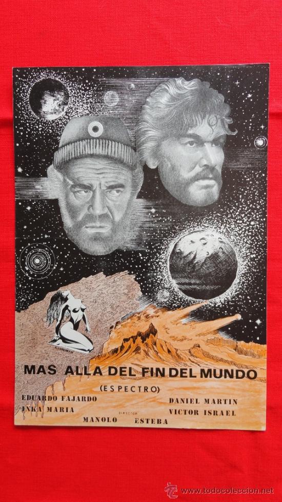 Cine: MAS ALLA DEL FIN DEL MUNDO, GU&Iacute;A SENCILLA IMPECABLE 1970, EDUARDO FAJARDO