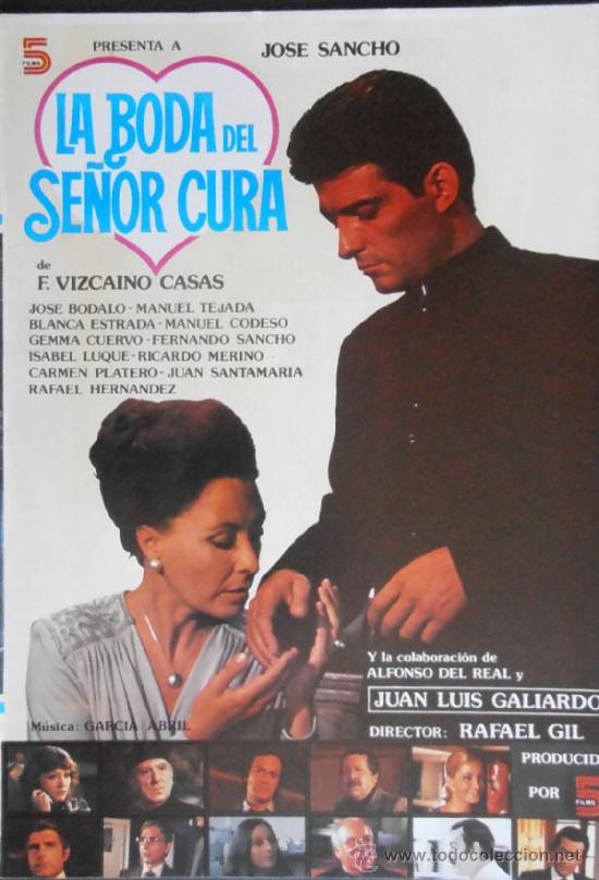 Cine: (064)LA BODA DEL SE&Ntilde;OR CURA,GUIA DE CINE DE 8 PAGINAS,FORMATO A4,CONSERVACION: