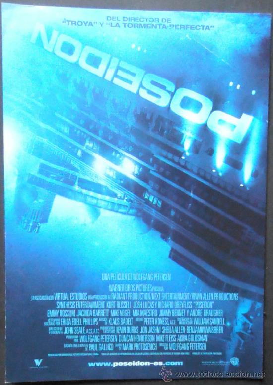 Cine: (293)POSEIDON,GUIA DE CINE DE 2 PAGINAS,FORMATO A4,CONSERVACION: