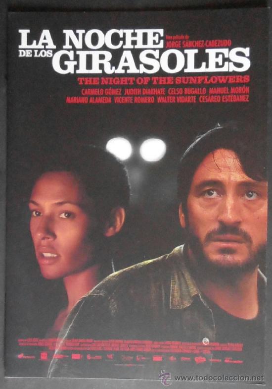 Cinema: (338)LA NOCHE DE LOS GIRASOLES,GUIA DE 8 PAGINAS,FORMATO A4,CONSERVACION: