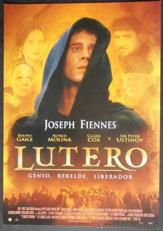 Cinema: (345)LUTERO,GUIA DE CINE DE 2 PAGINAS,FORMATO A4,CONSERVACION: