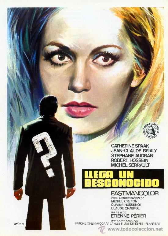 Cine: LLEGA UN DESCONOCIDO 1972 (GUIA ORIGINAL ESTRENO EN ESPA&Ntilde;A) CATHERINE SPAAK - ROBERT HOSSEIN