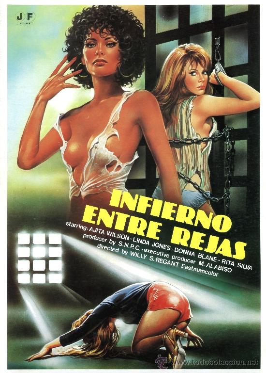 Cine: INFIERNO ENTRE REJAS (GUIA ORIGINAL DE SU ESTRENO EN ESPA&Ntilde;A CON FOTOS 4 PAGINAS) AJITA WILSON
