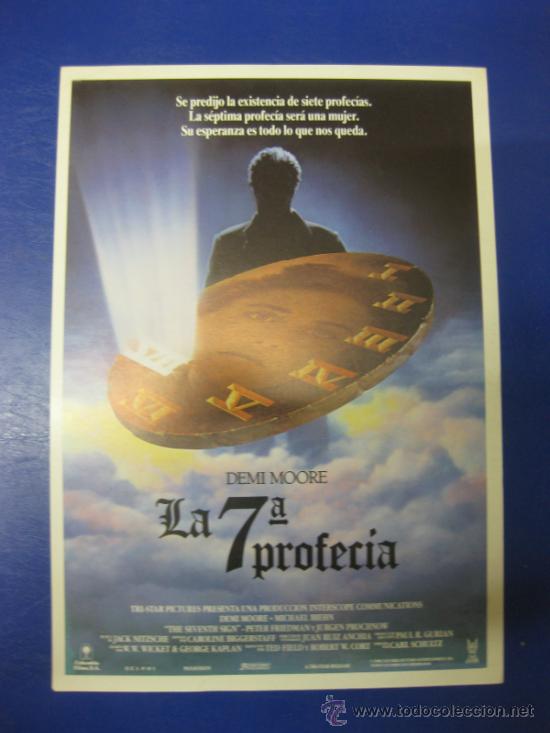 Cine: LA 7&ordf; PROFECIA. DEMI MOORE. GUIA PUBLICITARIA DE PELICULA.