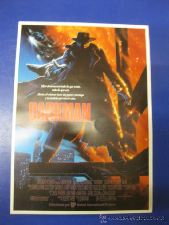 Cine: .DARKMAN.LIAM NEESON. GUIA PUBLICITARIA DE PELICULA.DOBLE.