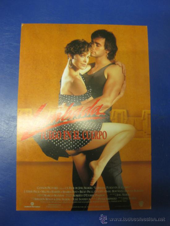 Cine: LAMBADA, FUEGO EN EL CUERPO.GUIA PUBLICITARIA DE LA PELICULA.