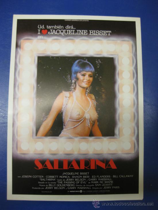 Cin&eacute;ma: SALTARINA. JAQUELINE BISSET.-JOSPH COTTEN..GUIA PUBLICITARIA DE LA PELICULA.