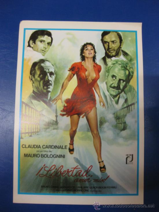 Cin&eacute;ma: LIBERTAD AMOR MIO. CLAUDIA CARDINALE. GUIA PUBLICITARIA DE LA PELICULA.