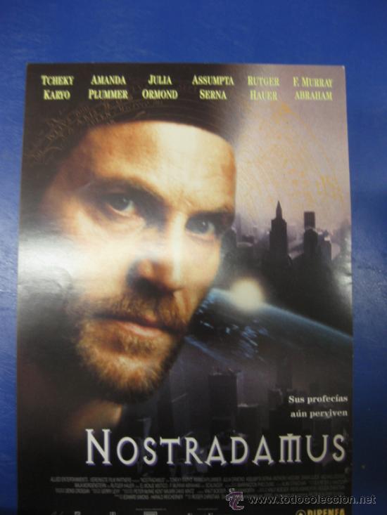 Cin&eacute;ma: NOSTRADAMUS. TCHEKY KARYO-AMANDA PLUMEMER..GUIA PUBLICITARIA DE LA PELICULA.