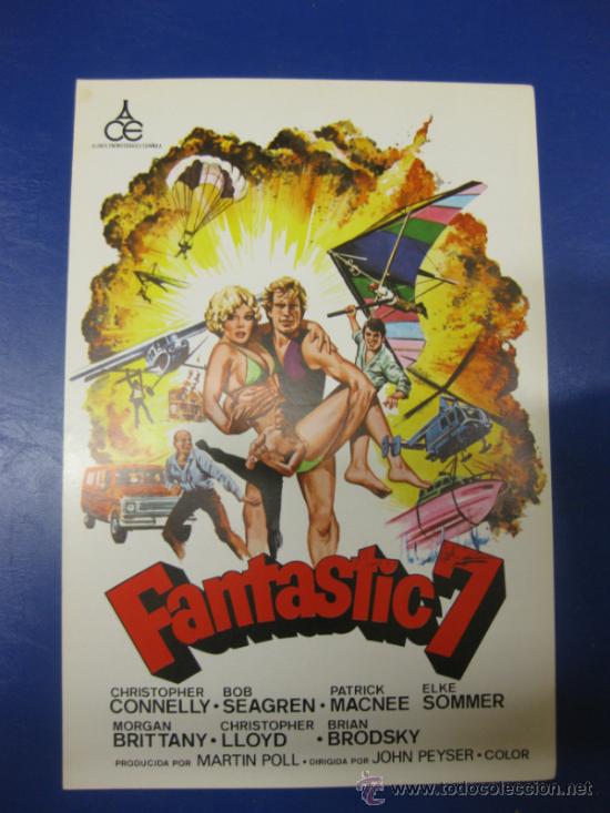 Cin&eacute;ma: FANTASTIC 7.CHRISTOPHER-BOB SEAGREN. GUIA PUBLICITARIA DOBLE DE LA PELICULA.