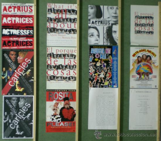 Cinema: TP16 VENTURA PONS COLECCION 8 GUIAS ORIGINALES + 6 DOSSIER PRENSA + 1 PRESSBOOK