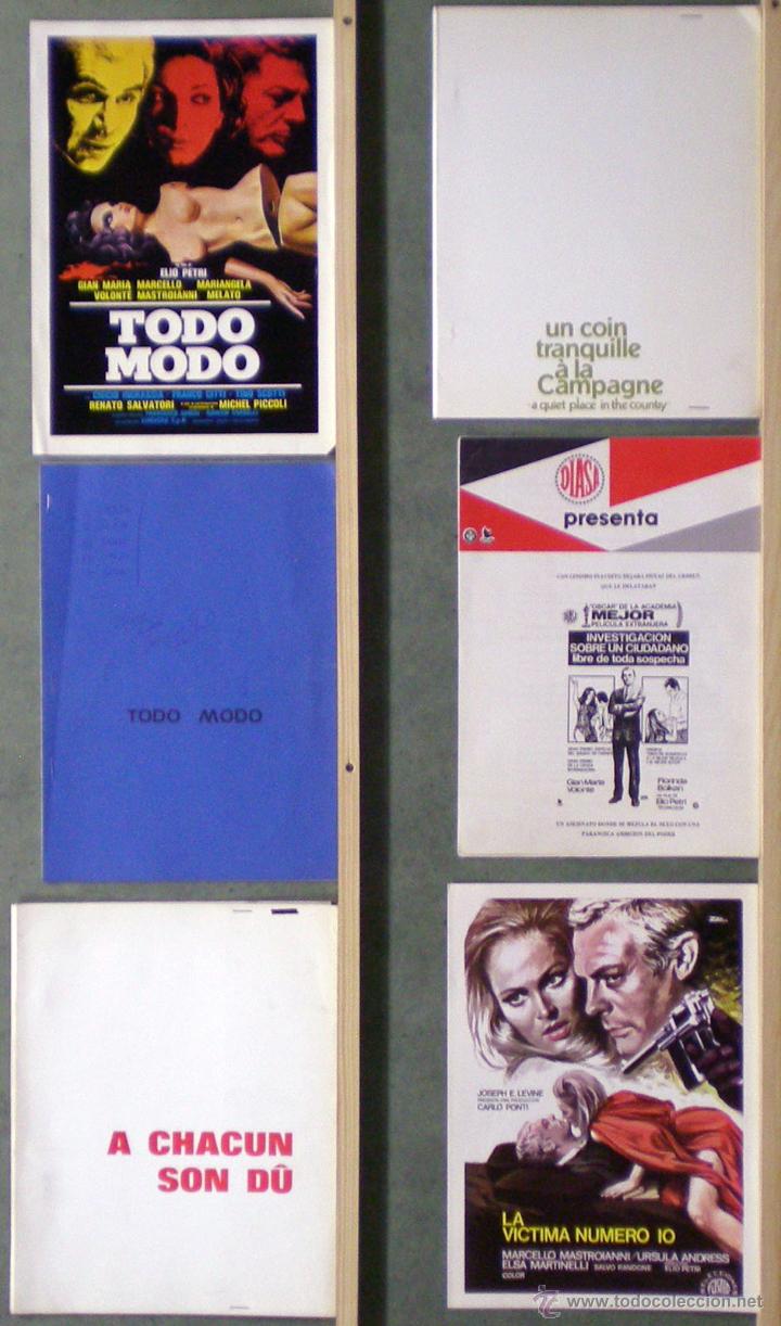 Cinema: TP32 ELIO PETRI COLECCION  3 GUIAS ORIGINALES + 3 DOSSIER DE PRENSA