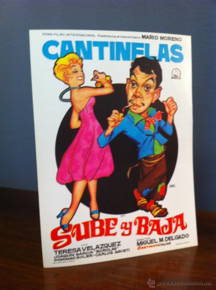 Cine: guia publicitaria original de la pelicula Sube y baja de Cantinflas