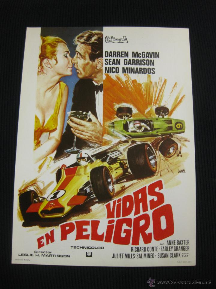 Cine: VIDAS EN PELIGRO. DARREN MCGAVIN...GUIA PUBLICITARIA  DE LA PELICULA.